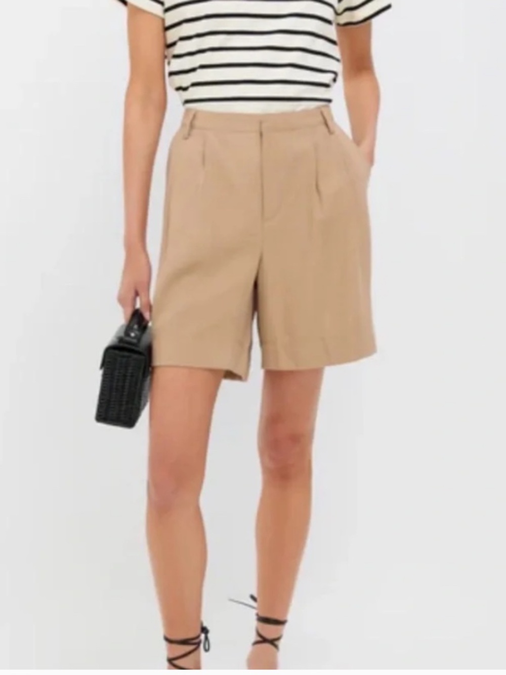 TUCKERNUCK RETRO KHACKI PLEATED TROUSER FELIX SHORTS